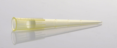 KG5631   1-50ul滤芯吸嘴，黄色，带刻度，盒装灭菌